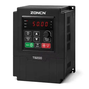 T9200-3R7G VFD Frequency Inverter 230V AC Single Phase to Three Phase Converter for Motor Speed Control