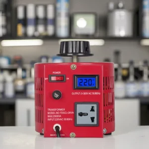 TDGC2-2KVA Single-Phase Toroidal Copper Winding Contact Type Voltage Regulator Power Transformer 50Hz/60Hz 220V Input