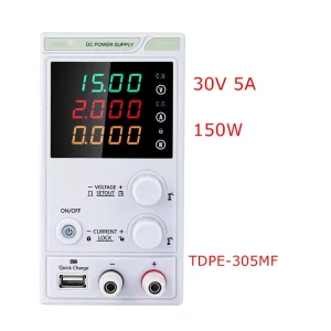 TDPE 305MF Mini DC Power Supply for Industry 150W Programmable Auto Range 0-30V Output Single 0-5A 220V Input Voltage