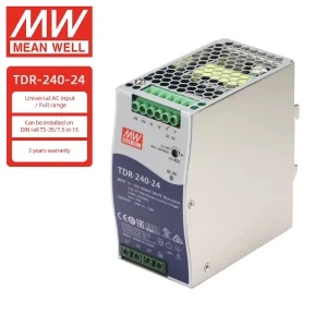 TDR-240-24 240W 24V 10A DIN Rail Power Supply with PFC