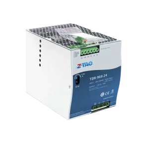 TDR 960 24 24V 40A AC DC Slim Input 3 Phase Industrial DIN Rail with PFC Function Switching Power Supply 380~500VAC