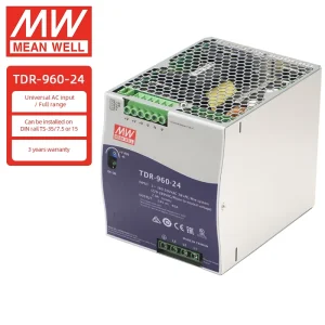TDR 960 24 TDR Series 240W 480W 960W 24V 48V Slim Three Phase Industrial Din Rail Power Supply with PFC Function