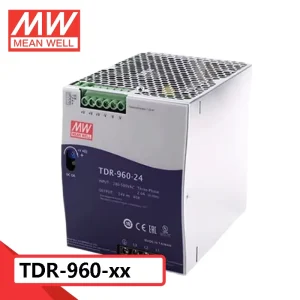 TDR-960 Series 960W Three-Phase DIN Rail Type Single 24V/48V Output Industrial Slim Switching Power Supply