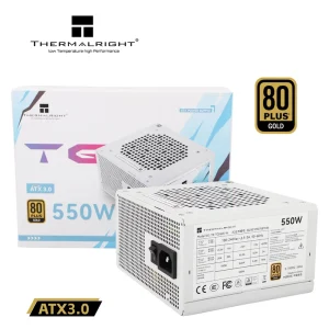 TG 550S W Power Supply 550W Gaming Power Supply High Efficiency ATX PSU 80 Plus Gold for Desktop PC Build