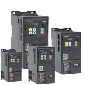 Three Phase 220V to Three Phase 380V 0.4kW-22kW Single- and Three-Phase VFD Inverter Frequency Converter Vector Control CE Certified