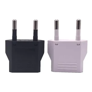 Travel Plug Adapter 4.0mm Pure Copper Euro Power Converter Type C Charge Adapter US to EU