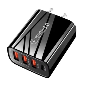 Travel Power Supply Adapter PD20W QC3.0+9V/2A 3 USB Fast Charging Mobile Phone Charger 12W EU/US Standard Socket