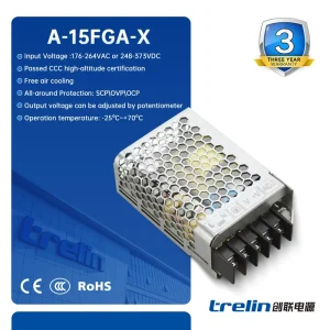 Trelin A 15FGA 15W Single Output AC DC SMPS 12V 24V Bench Power Supply For Industrial Automation & Electronic Equipment