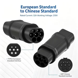 Type 2 to GBT EV Charging Adapter EU to Chinese Standard for BYD NIO Xpeng