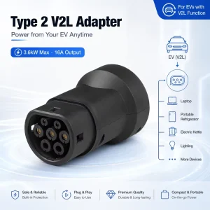 Type 2 to Schuko V2L Adapter 16A