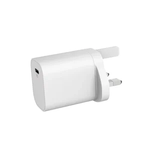 UK 20W PD Type-C Travel Charger USB Mobile Power Adapter for Earphone Compact Wall Plug RoHS ETL FCC CE Certified