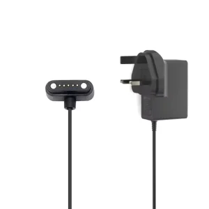 UK Plug 9V 12V 2A Power Adapter with Right-Angle Magnetic Suction Connector USB Type-C Shielded for LED Light Cable
