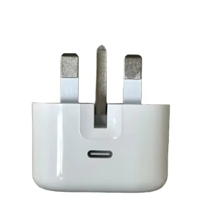 UK Plug Collapsible Single Type-C Charging Head PD 20W Travel Adapter Fast 9V/2A Mobile Phone & Earphone Wall Charger