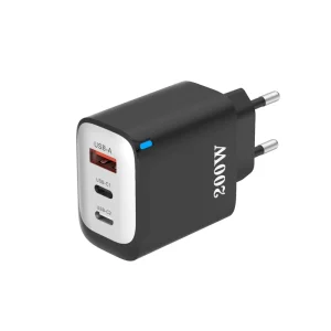 UK US EU Plug 200W Power Adapter 1 USB and 2 Type-C Electric Fast Charging Power Adapter Charger for Phone Camera Tablet