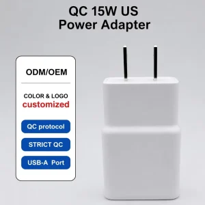 US 15W QC3.0 Fast Charging USB-A Power Adapter Intelligent Voltage Control Circuit Cell Phone Charger