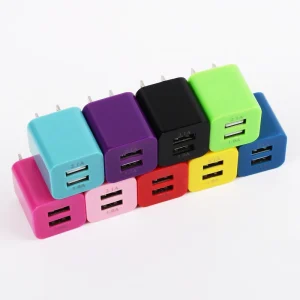 US 5W Dual-Port USB Power Adapter for Mobile Phones