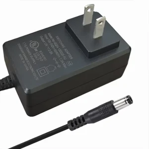 US AC Magnetic USB-C Right-Angle 12V 24W DC Power Adapter with Phone Holder 1A-2A