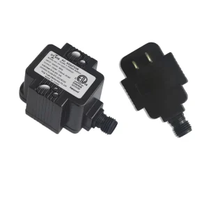 US Class 2 Power Supply 12V AC Water-Resistant IP44 Transformer Power Adapter for Outdoor Lighting
