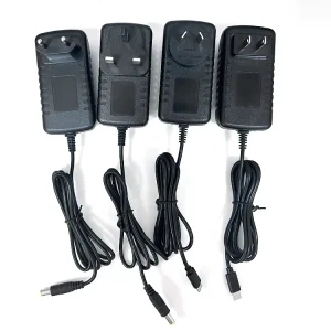 US/EU/AU/UK Plug Wall Switching Power Adapter 100-240V AC 50/60Hz 12W 1.5A Multi-Voltage DC Power Supply