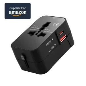 US EU UK AUS Universal Travel Adapter International Wall Charger AC Plug 3.5A QC2.0 OTP OPV