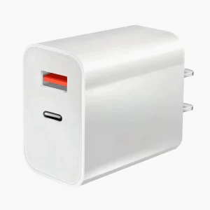 US EU UK Plug 20W USB Type-C PD Wall Charger with USB Ports for Mobile Phone and Earphone