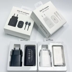 US EU UK Plug 25W Charging Adapter Type-C Phone Charger Block USB-C for Galaxy S10 Note10 S26 S25
