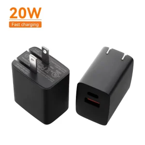 US Foldable Plug FCC Approval 20W Fast Charger Cell Phone Charger Type-C Adapter