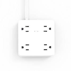 US Popular Custom Power Board Plug Socket Extension Cord 8 AC Outlets 2 USB A 2 USB C 1440J Surge Protector Waterproof 5ft