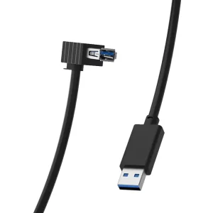 USB 3.0 90 Degree Plug Male to Female Braided Metal Extension Right Angle Data Cable Custom Length USB Extension Cord
