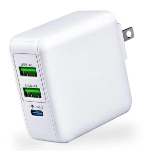 USB C 40W PD Fast Charging Charger QC 3.0 3 Ports Type C Mobile Phone Power Adapter for Samsung Xiaomi Phone