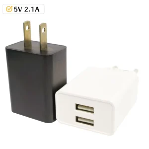 USB-C 5V 2A Charger with USB-A Port, Electronic Accessories and Mobile Phone Travel Power Adapter