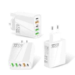 USB-C 65W PD QC3.0 Mobile Phone Charger Adapter