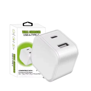 USB C Charger Travel Adapter 3.1A USB-A and USB-C Wall Charger