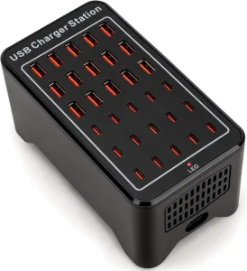 USB C Charging Station for Multiple Devices 150W 30 Ports USB Charger Block for iPad Cell Phone Multiple USB Power Strip