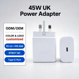 USB-C PD 3.0 45W EU Plug Super Fast Electric OVP 5V 3A Power Supply Adapter Mobile Phone