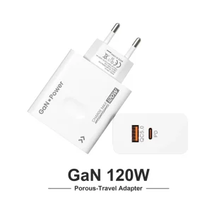 USB C PD Wall Charger Fast 120W Type-C Power Adapter QC3.0 OTP OVP OCP Protectors EU US UK Plug for Mobile Phone Quick Charging