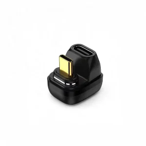USB C U Shaped Multifunction Adapter 40Gbps Data Transfer 100W PD Fast Charging 8K Video Output Laptop Universal Compatibility