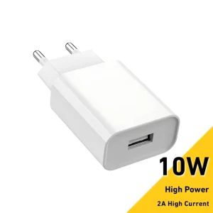 USB Phone Charger Fast Charger Adapter 10W Mobile Phone with US/EU Plug Travel