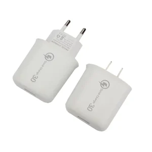 USB QC3.0 Electric Phone Fast Charging Charger with 5V/3A Output EU/US Power Plug