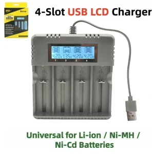 USB Type-C Port 4.2V Lithium Battery Charger LCD Screen Nickel-metal-hydride No. 5 No. 7 1.2V AA 1.5V AAA Camera Microphone