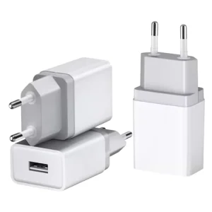 USB Wall Charger 2A PD 3.0 QC3.0 Type-C Fast Charger with CE Certified EU Pins for Laptop Earphone and Camera Use 12W
