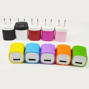 USB Wall Charger Mini Portable USB-A Single Charger Block