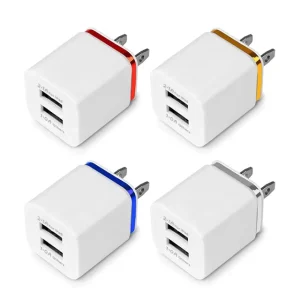 USB Wall Charger Power Adapter Dual USB Port US EU Plug for Phones