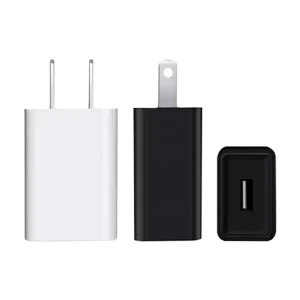 USB Wall Charger QC3.0 5V1A Fast Charging for Mobile Phones Cameras Fireproof Material Over-Charging Protection