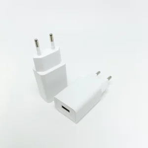 USB Wall Charger with EU Plug, 5V 2A 10W, Travel Mini Portable Adapter for Mobile Phone