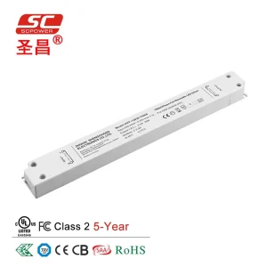 Ultra Slim Plastic Led Power Supply Linear Light Class 2 Triac Dimmable 30w 36w 60w 96w 100w 150w LED Driver 230V 120V AC