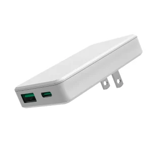 Ultra Slim Small and Foldable 65W Fast Charger 2 Port Flat GaN PD USB-C Charger with 65W PD/PPS US/EU/AU/UK Plugs