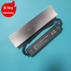 Ultra Slim thin Low Ripple LED Transformer IP67 IP68 Constant Voltage Power Supply with Full Protection 36W 200W