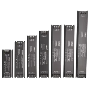 Ultra-Thin DC-DC LED Switching Power Supply Aluminum Case 12V/24V 5A-10A 60W-400W AC100-265V