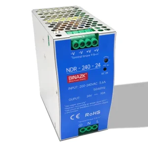 Ultra Thin DIN Rail Mounted 24V 10A for Industrial Control Drive Electric Cabinet Switch Power Supply